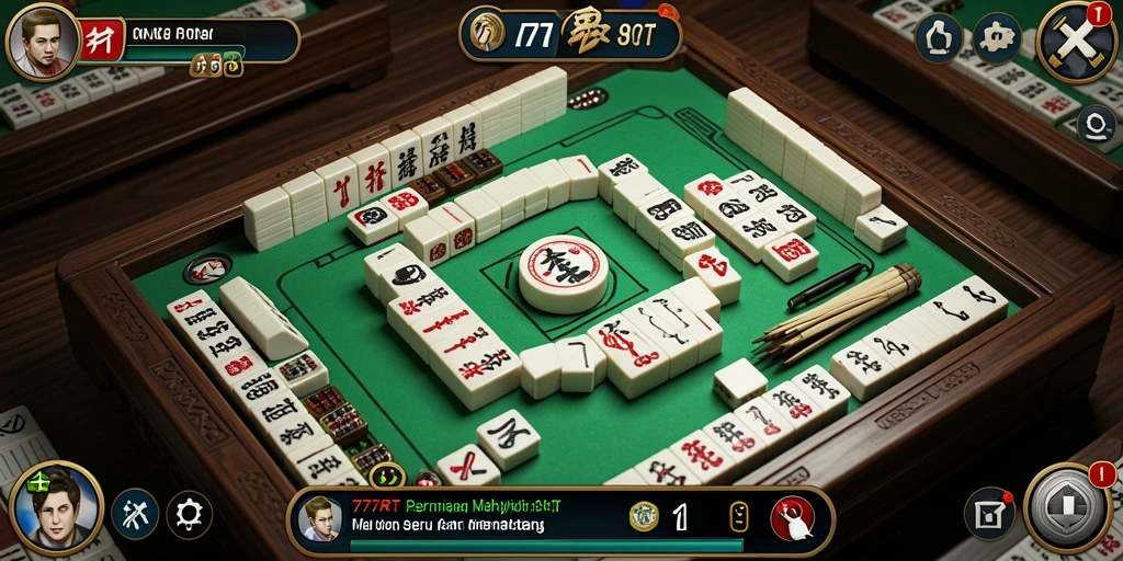 Tampilan gameplay Mahjong yang menarik dan seru di 777RT.