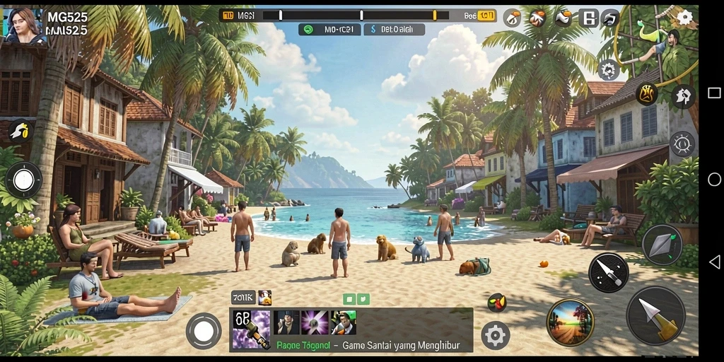 Tampilan menarik dari gameplay MG525 yang menghibur dan menyenangkan.