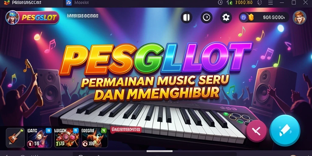 Tangkapan layar gameplay <strong>PESGSLOT</strong> menunjukkan pengalaman bermain musik yang seru.