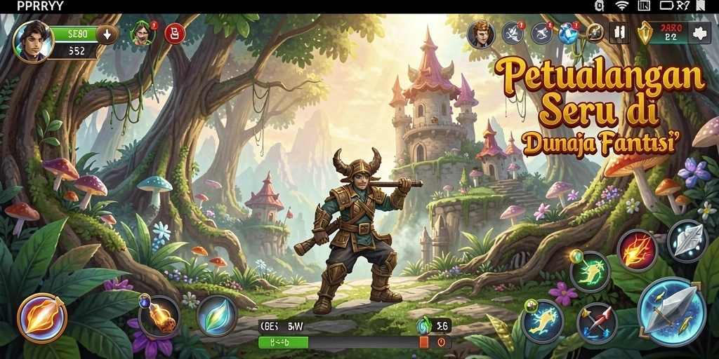 Screenshot PPRRYY menampilkan aksi seru dalam petualangan yang menantang.