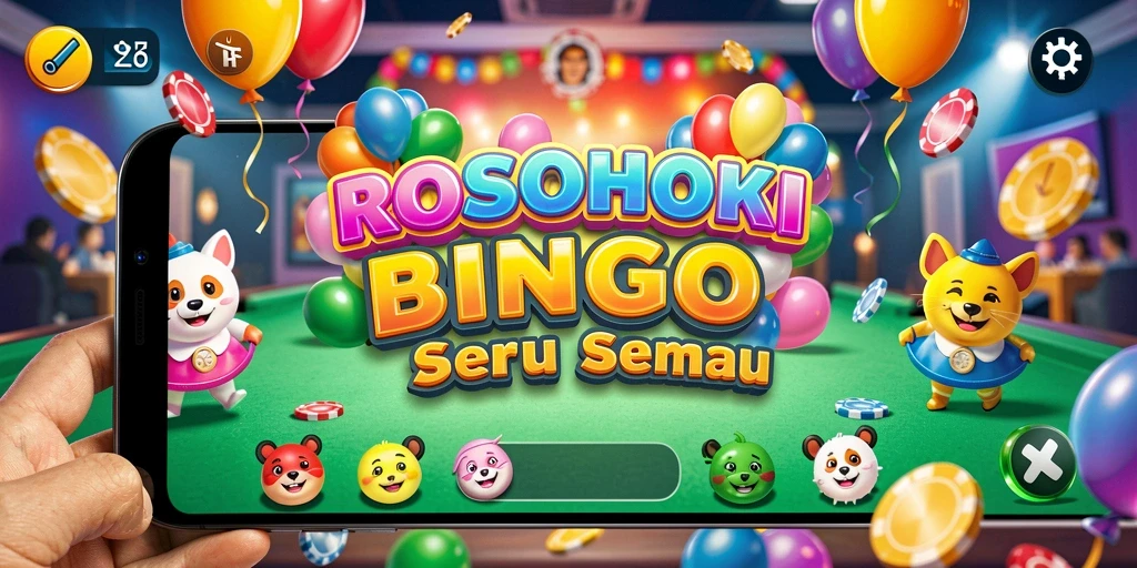 Tampilan gameplay seru dari permainan Bingo ROSOHOKI.