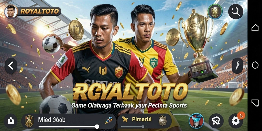 Tampilan gameplay <strong>ROYALTOTO</strong> dengan grafis olahraga yang menakjubkan.