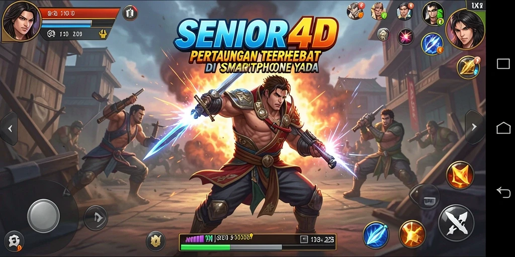 Tampilan gameplay SENIOR4D yang mendebarkan dan penuh aksi.