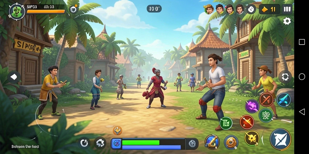 Screenshot utama SIP33 menampilkan gameplay santai yang mengasyikkan.