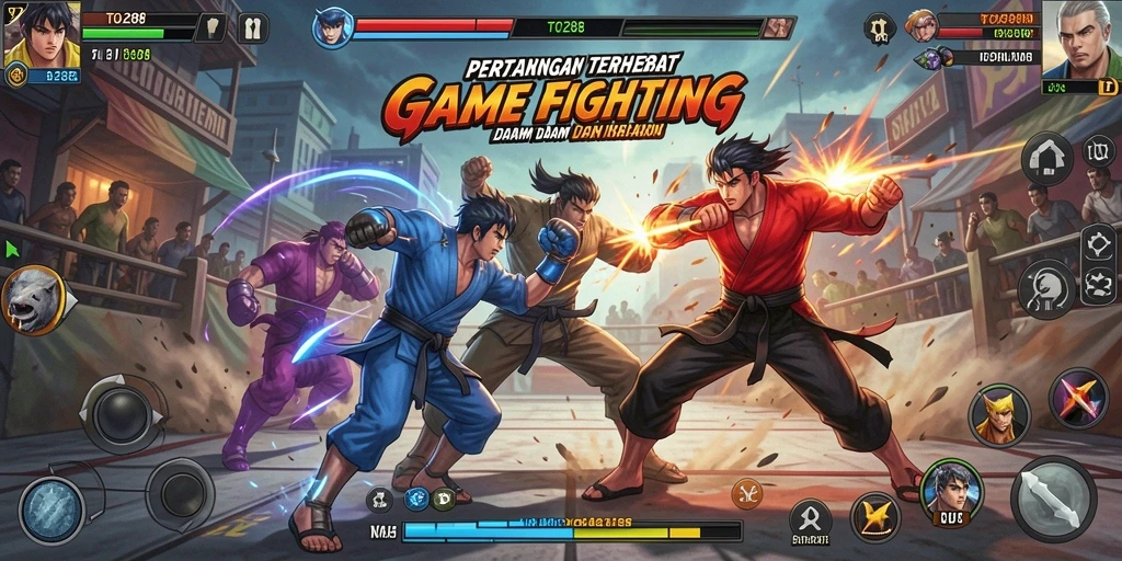 Gameplay TO288 menampilkan pertarungan yang mendebarkan antara karakter unik.