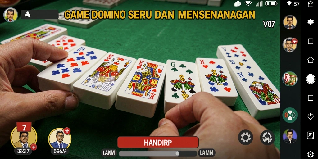Gameplay Domino V07 yang seru dan interaktif.
