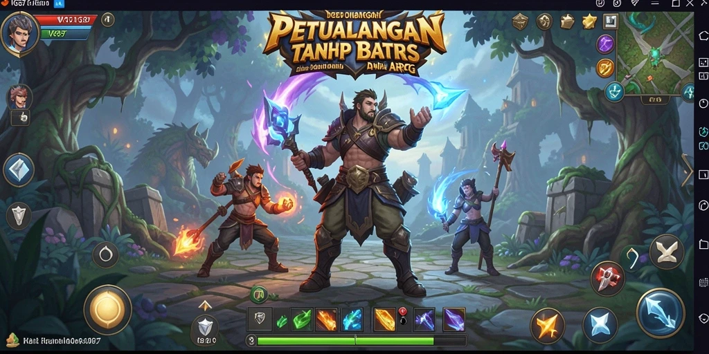 Screenshot gameplay ARPG WG87 yang mendebarkan dengan aksi seru.
